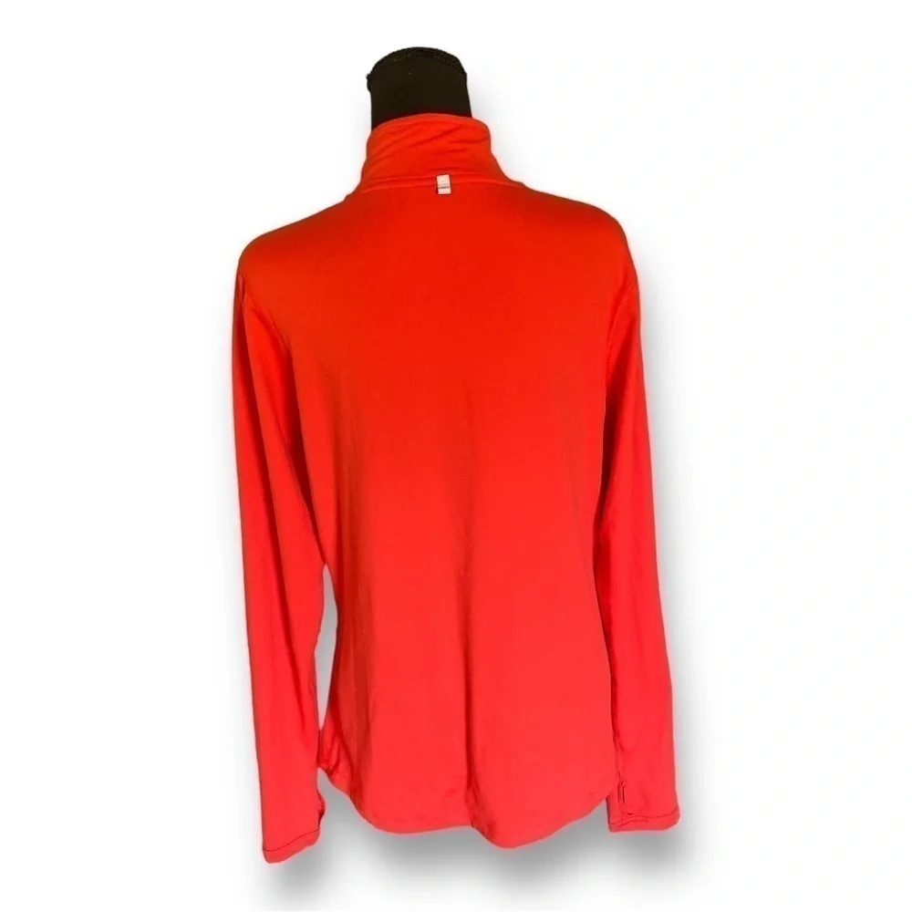 NIKE Running Element Dri-Fit Half Zip Long Sleeve Top High Neck Large Li…